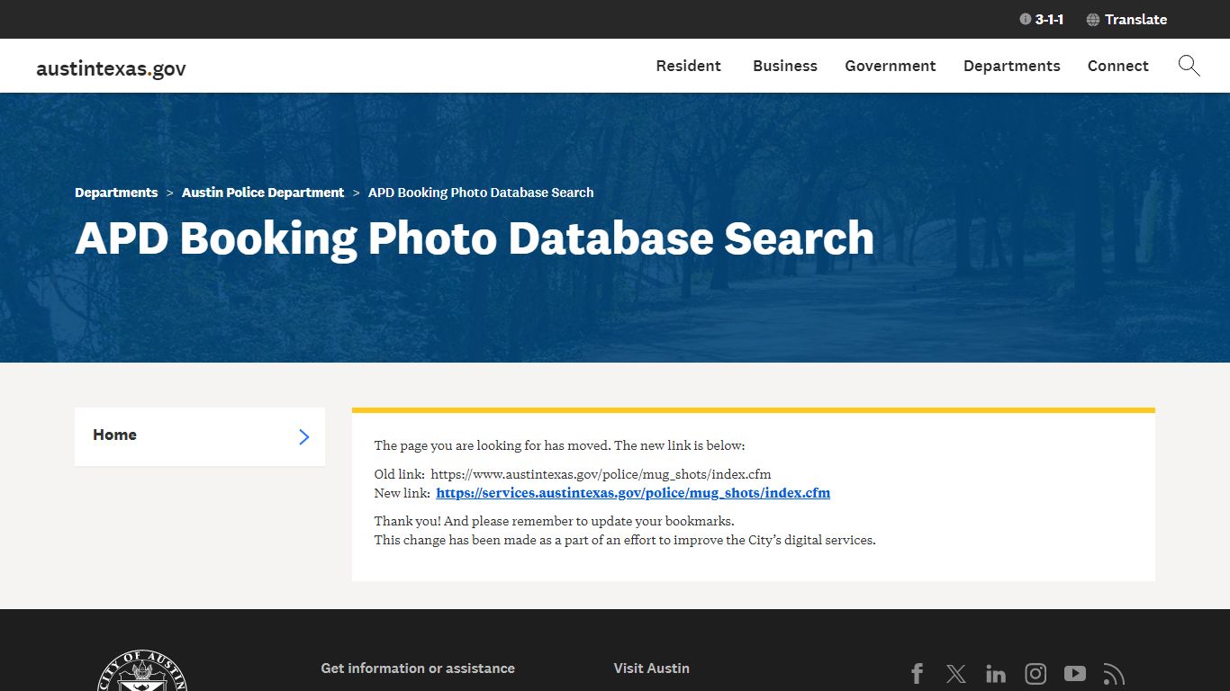 APD Booking Photo Database Search | AustinTexas.gov